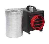 Sealey 3kW Industrial Fan Heater with Ducting - DEH3001