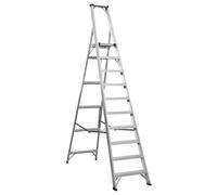 Sealey AXL10 Aluminium Step Ladder 10-Tread Industrial Bs 2037/1
