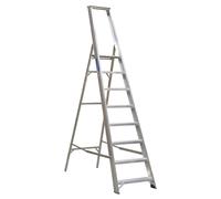 Aluminium Step Ladder 8-Tread Industrial BS 2037/1