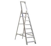 Aluminium Step Ladder 8-Tread Industrial BS 2037/1
