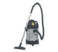 Sealey Industrial Vacuum Cleaner Stainless Steel Drum Auto Start 30L 1400W/230V