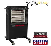 Sealey Infrared Cabinet Heater 1.4/2.8kW 230V Space Heater LED Display Garage [EEK: Not Supplied]