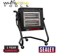 Sealey Infrared Halogen Heater 1.4/2.8kW 230V Space Heater LED Display Garage [EEK: Not Supplied]