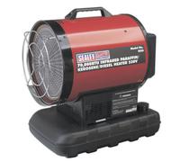 Sealey Infrared Paraffin Kerosene & Diesel Space Heater 20.5Kw 230V Warmer Ir20
