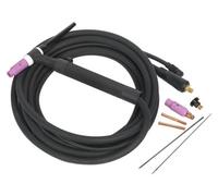 Sealey Inverter Tig Welding Torch With Dinse Connectors 16mm² Black Tig10S