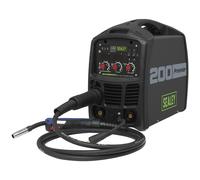 Sealey INVMIG200 Inverter for MIG, TIG and MMA Welding 240v