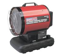 Sealey Infrared Paraffin Kerosene & Diesel Space Heater 20.5Kw 230V Warmer Ir20