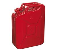 Sealey JC20-20L RED Metal Jerry Can/Fuel Can - For Petrol Diesel Water