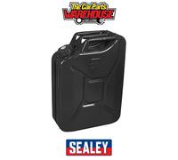 Sealey JC20SCB Screw Cap Metal Jerry Can 20L - Black