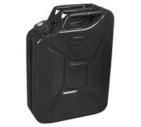 Sealey JC20SCB Screw Cap Metal Jerry Can 20L - Black
