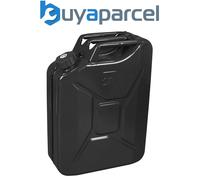 Sealey JC20SCB Screw Cap Metal Jerry Can 20L - Black