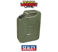 Sealey JC20SCG Screw Cap Metal Jerry Can 20L - Green