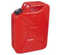 Sealey JC20SCR Screw Cap Metal Jerry Can 20L - Red
