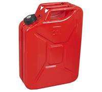 Sealey JC20SCR Screw Cap Metal Jerry Can 20L - Red