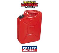 Sealey JC20SCR Screw Cap Metal Jerry Can 20L - Red