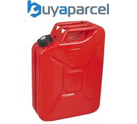 Sealey JC20SCR Screw Cap Metal Jerry Can 20L - Red