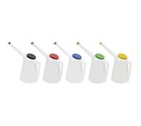 Sealey Jdl3Set Oil Containers With Lid & Flexible Spout 3L - Set Of 5