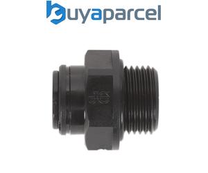 Sealey JGC838 John Guest® Speedfit® Straight Adaptor 8mm x 3/8"BSP - Pac