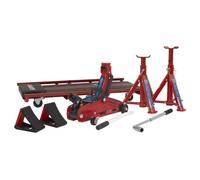 Sealey Lifting Kit (Inc Jack, Axle Stands, Creeper, Chocks & Wrench) 2 Tonne 5pc JKIT01