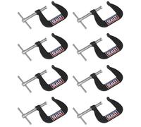 Sealey GCC03 Junior C-Clamp 8Pc Set - 38Mm X 38Mm