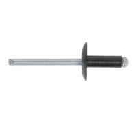 Sealey RAB3210L Aluminium Rivet Black Large Flange 3.2 x 10mm Pack of 200