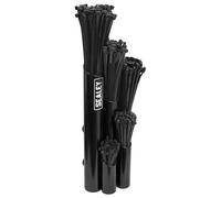 Sealey Large Magnetic Cable Tie Holder with 500 Cable Ties - Black - APCTHBXL