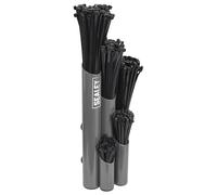 Sealey Large Magnetic Cable Tie Holder with 500 Cable Ties - Grey - APCTHGXL