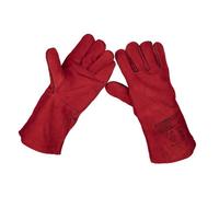 Sealey Leather Welding Gauntlets Safety Work Protection Gloves Lined Pair Ssp141