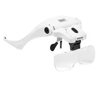 Sealey LED Magnifier Spectacles with Headband, White, Standard