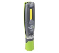 Sealey LED Twist Rechargeable Inspection Light, 16W COB & 1W SMD, 2000lm, Rotating Magnetic Base - LED2001G, Grey/Green