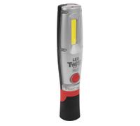 Sealey LED Twist Rechargeable Inspection Light, 16W COB LED & 1W SMD, 2000lm, Rotating Magnetic Base - LED2001, Grey