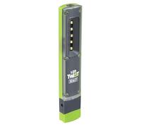 Sealey LED Twist Rechargeable Inspection Light, 1W & 1W SMD, 200lm - LED201G, Grey/Green