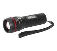 Sealey LED029 Aluminium Adjustable Focus Torch 1W LED 3 x AAA Cell