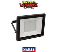 Sealey LED113 Extra Slim Floodlight with Wall Bracket 50W SMD LED 230V