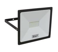 Sealey LED113 Extra Slim Floodlight with Wall Bracket 50W SMD LED 230V