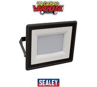 Sealey LED115 Extra Slim Floodlight with Wall Bracket 100W SMD LED