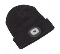 Sealey LED185 Beanie Hat 1W Smd Led Usb Rechargeable
