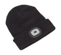 Sealey LED185 Beanie Hat 1W Smd Led Usb Rechargeable