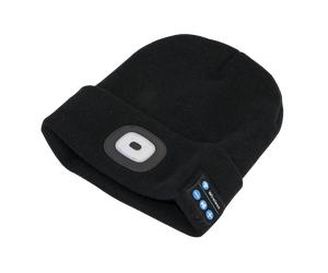 Sealey LED185W Beanie Hat 4 SMD LED USB Rechargeable Torch & Wireless Headphones