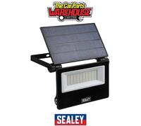 Sealey Extra-Slim Solar Floodlight LED30S – 30W SMD, 3000lm, IP65, PIR, Wall Bracket
