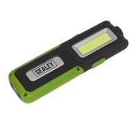 Sealey LED318G 5W COB + 3W LED Rechargeable Inspection Lamp Green + Power Bank
