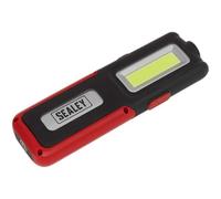 Sealey LED318R 5W COB + 3W LED Rechargeable Inspection Lamp Red + Power Bank