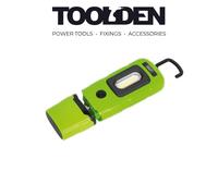 Sealey LED3601G Rechargeable 360 Inspection Lamp 2W COB + 1W LED Green Lithium-P