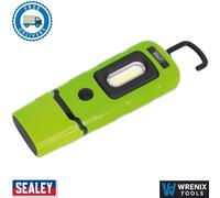 Sealey LED3601G Rechargeable 360° Inspection Lamp 3w COB 1w LED Green Lithium