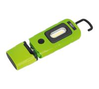 Sealey LED3601G Rechargeable 360° Inspection Light 3W COB & 1W SMD LED Grn