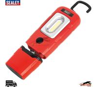 Sealey LED3601R Inspection Lamp -360° 3W COB & 1W LED, Rechargeable Red Light ik