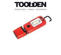 Sealey LED3601R Rechargeable 360 Inspection Lamp 3W COB + 1W LED Red Lithium-Pol