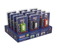 Sealey Rechargeable Head Torch Auto-Sensor Black 2W Cob Led Display Box Of 12 Led360Htdb