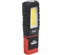 Sealey LED601 LED Twist Rechargeable Inspection Light 5W COB & 1W SMD