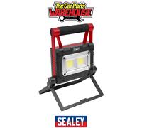 Sealey 15W Cob Led Solar Powered Rechargeable Portable Floodlight Ledfl15Ws